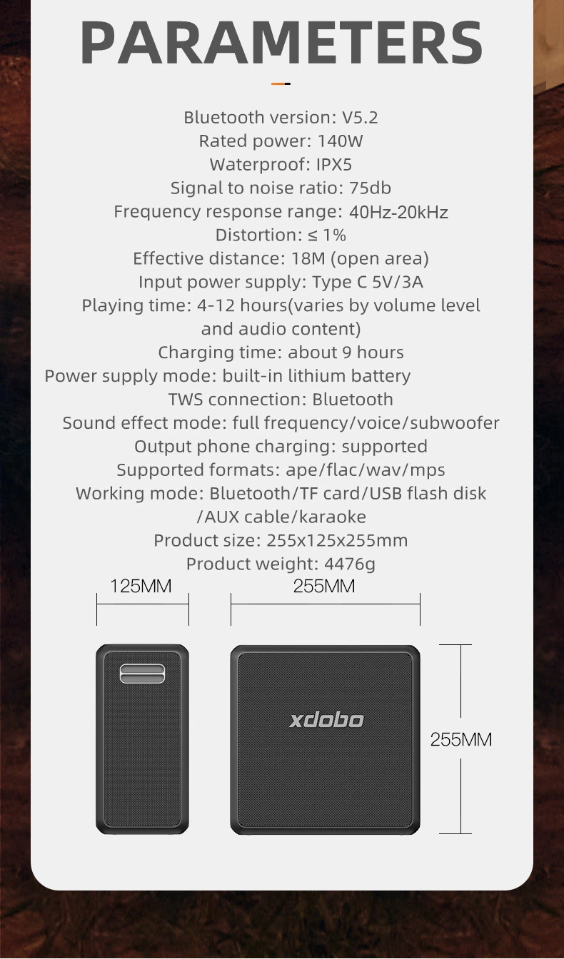 Loa di động bluetooth Karaoke Xdobo KingMax-công suất 140W