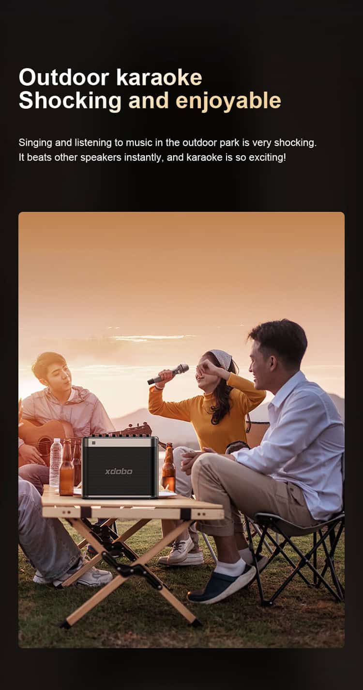 Loa Di động Bluetooth Karaoke Xdobo Tuner – Công Suất 200w Tặng Kèm 2 Micro