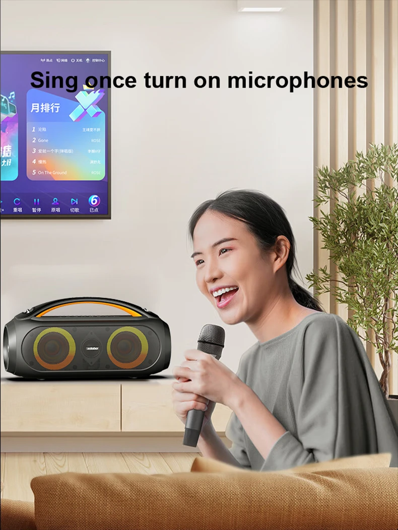 Loa di động bluetooth karaoke Xdobo VIBE PLUS KTV – Tặng kèm 2 micro cao cấp