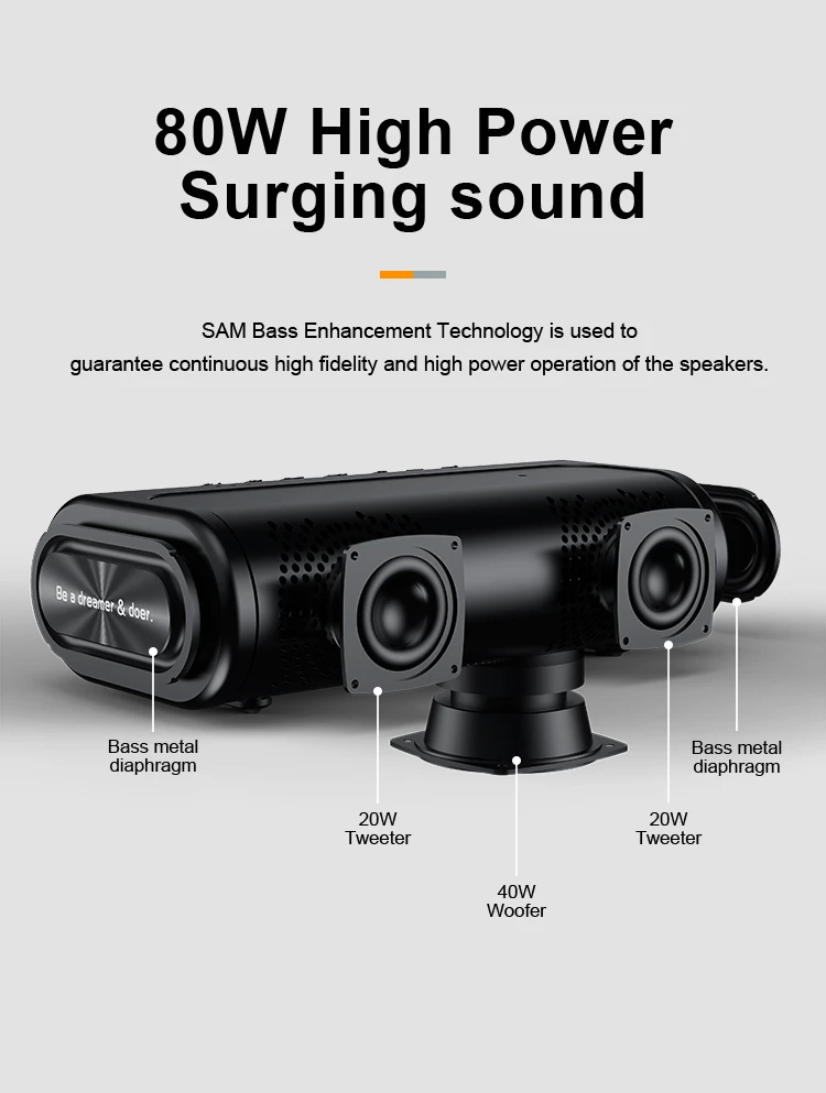 Loa di động bluetooth Xdobo BOOK công suất 80W