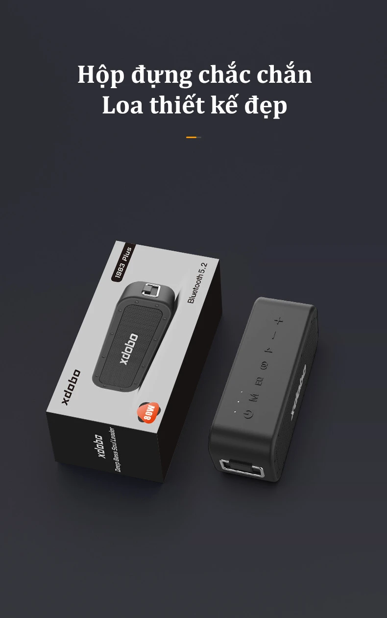 Loa di động bluetooth Xdobo Wake 1983 Plus Công Suất 80W